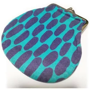 marimekko asema Purse Coin case Coin Pocket Pouch Blue purple 4-1221G∞ - Picture 1 of 3