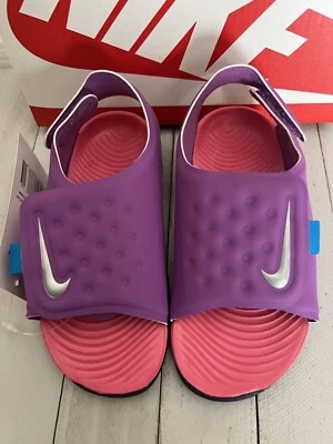 Nike Sunray Adjust 5 (TD) Purple Baby Girl Sandal US Size 6c, 7c, 8c, 9c, 10c - Image 1 of 4