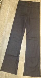 Radcliffe Brand Dark Wash LONDON Wide Sw3 leg, high back, size 26 Jeans with RED