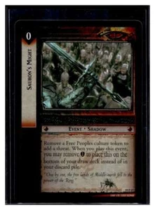 LOTR Lord of the Rings TCG CCG Ages End 19P27 Sauron's Might Foil Premium (Qty) - Picture 1 of 2
