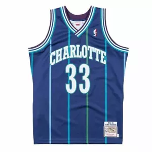 Mens Mitchell & Ness NBA Authentic Jersey Charlotte Hornets 1994 Alonzo Mourning - Picture 1 of 5