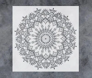 Plantillas de pared Mandala Rangoli reutilizables grandes 16 x 16 pulgadas - Imagen 1 de 2