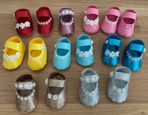 NEW 27 Hand Crafted Baby Shower Foam Sheet Party Favors Baby Girl Shoes 4"x2" - Picture 1 of 10