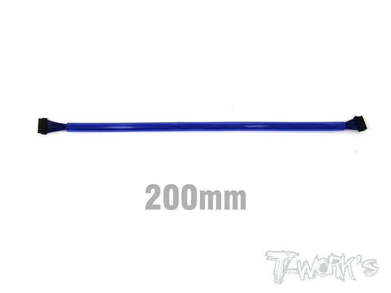 EA-027-200B T-Works Cavo Sensore con Guaina 200mm per Motore 1:8 Elettrico BLU - Immagine 1 di 1
