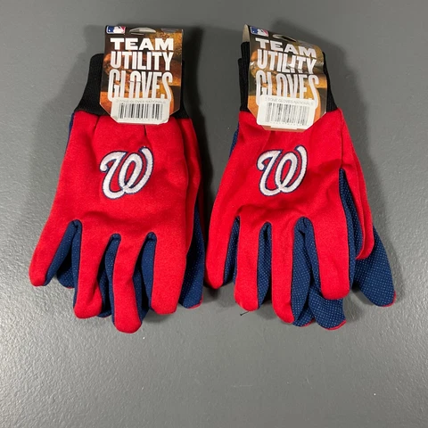 Washington Nationals MLB Baseball Two Tone Utility Gloves Team Logo - LOT OF 2 Cover