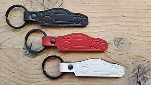 Embossed Leather Keychain for FT86 GT86 FRS BRZ Key Fob - Foto 1 di 4