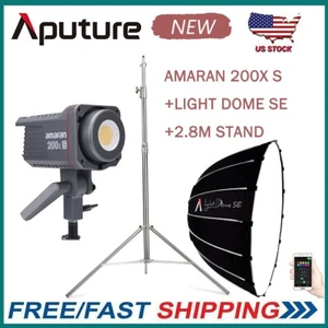Aputure Amaran 200x S 200W BiColor 2700-6500k LED Video Light+Dome SE+2.8M STAND - Picture 1 of 11