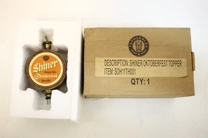 Tapa de mango de grifo de cerveza Shiner Oktoberfest doble cara, nueva en caja - Imagen 1 de 6