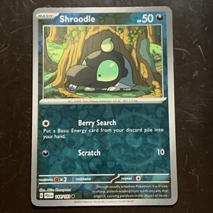 Pokémon TCG Shroodle Scarlet & Violet - Paldea Evolved 144/193 Reverse Holo - Imagen 1 de 3