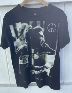 John Lennon People For Peace 2011 Tshirt Herren Größe Medium M schwarz - Bild 1 von 4