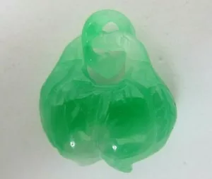 Jadeíta Jade Colgante Verde 43.28 Quilates Integral Enganche Calabazas - Imagen 1 de 12