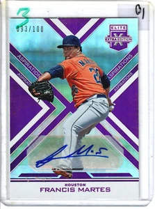 2016 Panini Elite Extra Edition Francis Martes Aspirations Purple Auto /100 - Picture 1 of 2