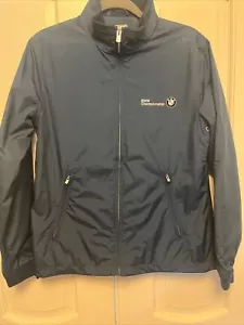 Peter Millar Sz Medium Women's BMW Jacket Championship Golf Full Zip Blue - Picture 1 of 5