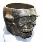 Pre-Columbian Maya Ceramic Skull Vessel Late Classic Period 500-900 AD