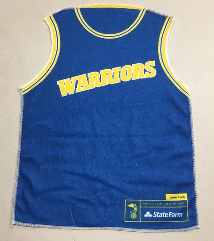 GOLDEN STATE WARRIORS THROWBACK JERSEY TOWEL #2 of 5 11/21/18 1988-1997 RUN-TMC Cover