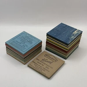 VTG 1960s B.F. Goodrich Tile 37 Pieces Mixed Types 3” x 3” Salesman Samples - Picture 1 of 14
