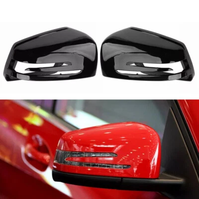 2x Cubiertas de espejo retrovisor de puerta lateral Tapas de carcasa para Mercedes W204 W212 W117 Clase C E Foto 1 de 4