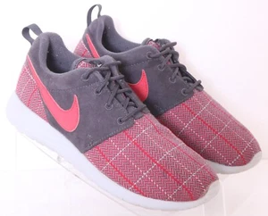 Nike Roshe One 1 SE rosso grigio a quadri 859605-003 scarpe sneakers casual giovani 6 anni - Foto 1 di 9