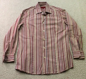Hugo Boss gestreiftes Knopfleiste Herren MEDIUM mehrfarbig Langarm - Bild 1 von 4