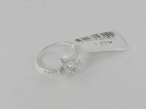 Charter Club Silver Tone Double Solitaire Cubic Zirconia Ring - New - Picture 1 of 1