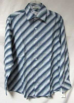 Camisa Chereskin para hombre talla mediana o grande a rayas con botones C1 2727 Foto 1 de 3