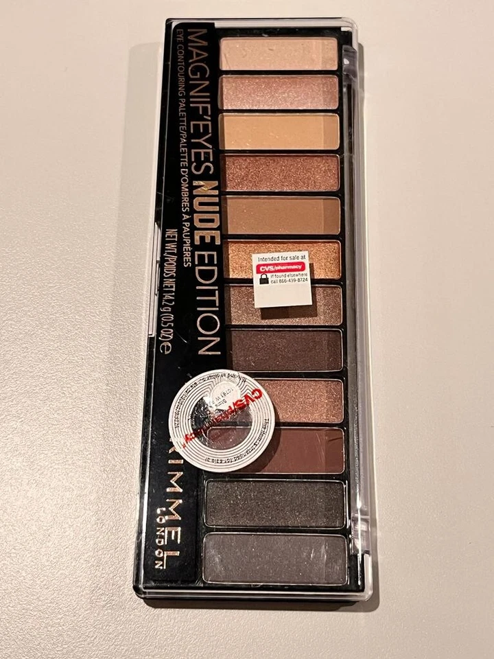 PACK DE 2 PALETA DE CONTORNO RIMMEL MAGNIFÉYES #001 EDICIÓN NUDE .5 OZ EA 1 OZ TTL Foto 1 de 1