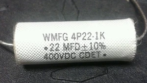 Audiophile Poly Film Capacitor, CDET, 230C,.22uF 400v 10%,Axial, 1 Pcs (each) - Picture 1 of 2