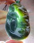 Certified Yellow Natural A Jade jadeite pendant Elephant Guanyin Kwan yin 910237