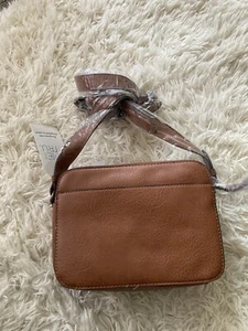 Time And Tru Addie Camera Crossbody Handbag Cognac New!! - Picture 1 of 2