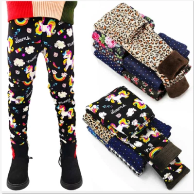 Winterleggings Warm Mädchen Leggins Winter Hose Thermo Kinder Leggins Gr.98-146 - Bild 1 von 4