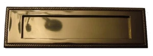 Solid Brass Georgian Style Letter Plate / Flap 254mm x 76mm (JG007S) - Picture 1 of 1