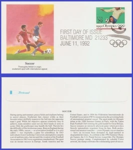 USA4 #2637 U/A FLEETWOOD FDC   Soccer Olimpics - Picture 1 of 1