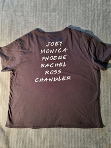 F.R.I E.N.D.S. Tshirt, XXL, Names On Back, Almost Black, RARE. The TV Series. - Picture 1 of 4