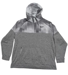 Nike Dri-FIT Pullover Training Hoodie grau schwarz Herren XL - Bild 1 von 8