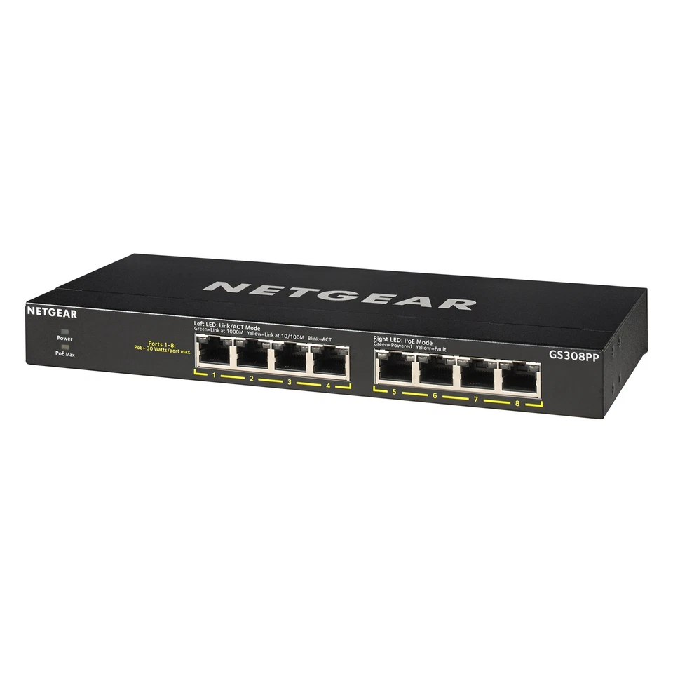 *NEW* NETGEAR GS308PP 8 Port Gigabit Switch - Image 1 of 1