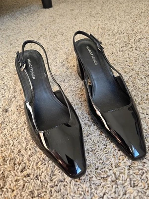 Marc Fisher Womens Lethe Slingback Heel Black Size 8.5M - Image 1 of 4