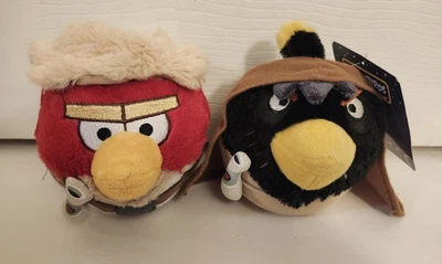 Angry Birds Star Wars Obi-Wan Kenobi Plush  7" WITH TAG! + Bonus Plush - Image 1 of 4