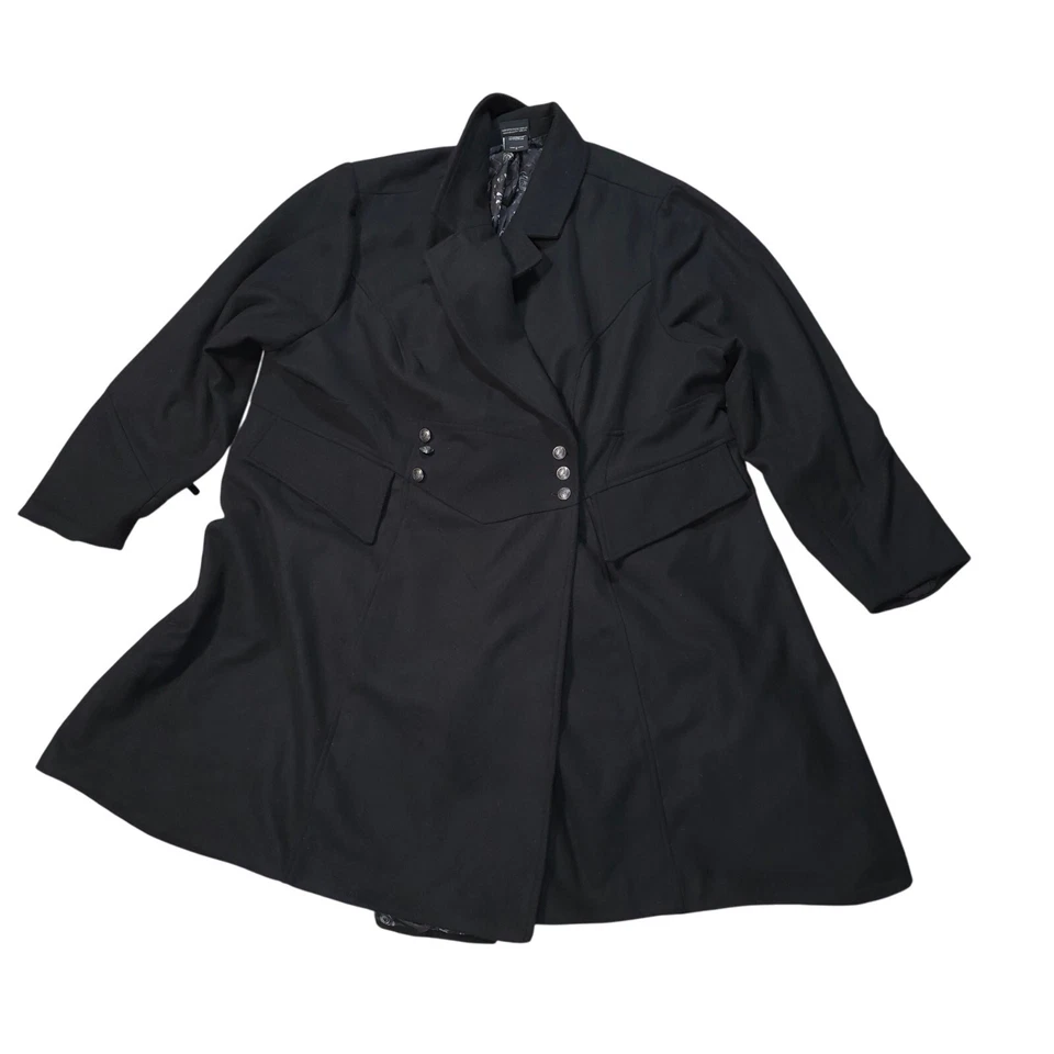 Abrigo tórrido Harry Potter Bellatrix con cordones lana poliéster para mujer talla 4X Goth Rock Foto 1 de 4