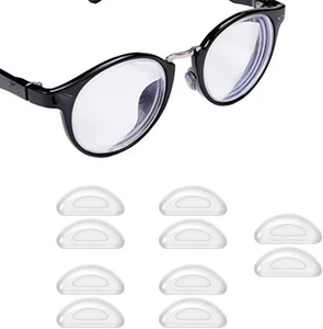 Adhesive Eyeglass Nose Pads, 5 Pairs Anti Slip Soft Silicone Air Cushion - Picture 1 of 6