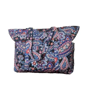 Vera Bradley XL Tote Bag Haymarket Paisley Pattern Quilted - Picture 1 of 13