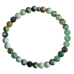 Jodes Gems 6.50" (6½ Inch) Matte Chrysocolla Bracelet - Picture 1 of 1