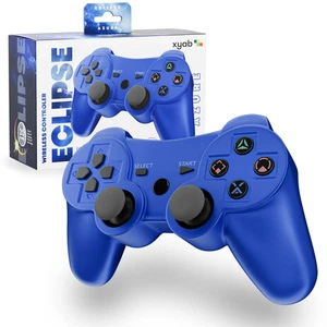PS3 Wireless Bluetooth Controller ECLIPSE: Azure Blue - XYAB - Picture 1 of 2