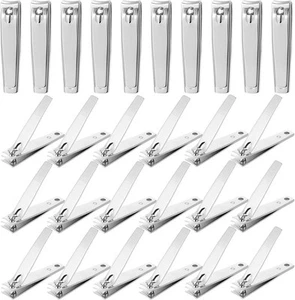 Mudder 28 Pezzi Tagliaunghie per Unghie Bulk Acciaio Inox Unghie Argento - Foto 1 di 6