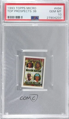 1993 Topps Factory Set Micro Kevin Young Adell Davenport PSA 10 GEM MT Rookie RC - Image 1 of 2