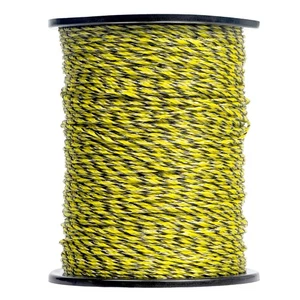 Upgraded Electric Fence Poly Wire 1312 Feet 400 Meters, 9 Stainless YELLOW - Picture 1 of 7