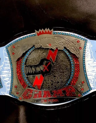 Специальный Tribute спиннер реслинг название ремень - CM панк вдохновил 434-дневная запись - Изображение 1 из 4