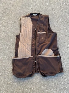 VTG Bob Allen Sportswear Tan/Brown Shooting Vest Men's Large - Picture 1 of 8