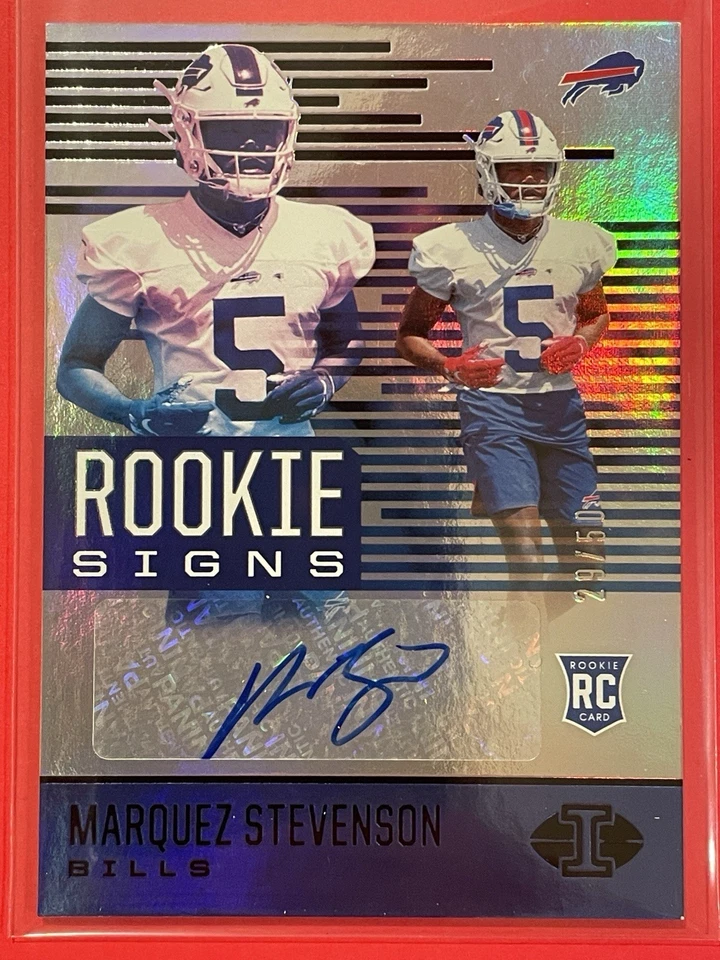 2021 Panini Illusions Marquez Stevenson Rookie Signs Auto Black /50 RC #RS-MS - Image 1 of 2