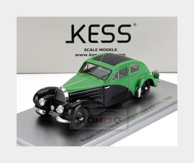 1:43 KESS MODEL Bugatti 57C Coupe Aerodynamique Closed Roof 1938 KE43050010 - Immagine 1 di 2
