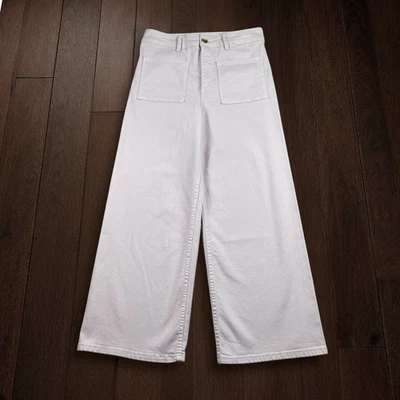 Billabong Pants Womens 30 Purple Free Spirit Wide Leg High Rise Stretch Crop - Image 1 of 4